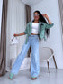 Jeans pants "CHEWY" T265-56 - LIGHT BLUE
